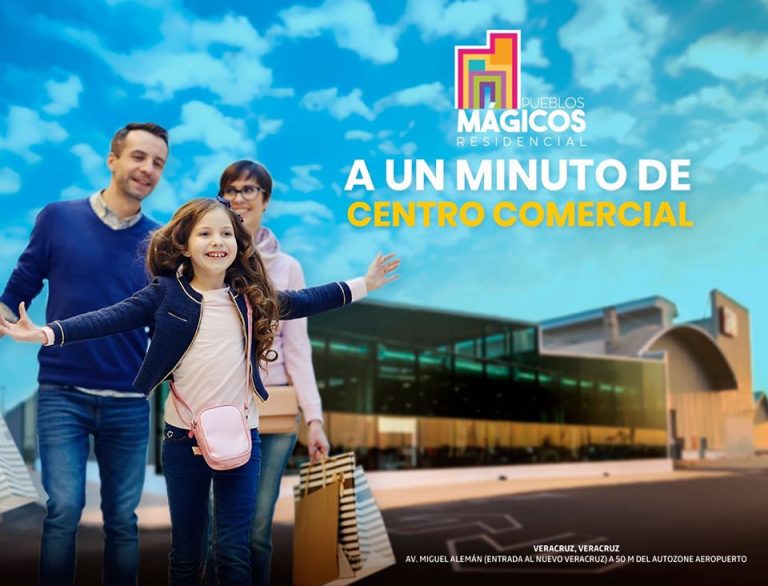 A un minuto del centro comercial