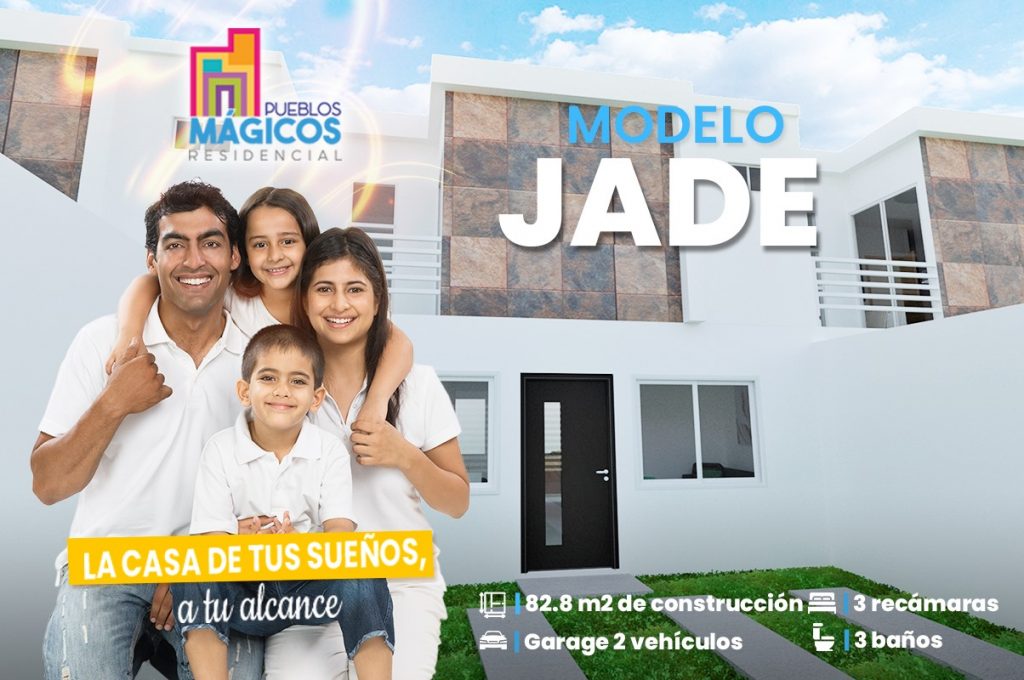 Modelo Jade con familia